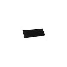 6U Black Flanged Rack Panel