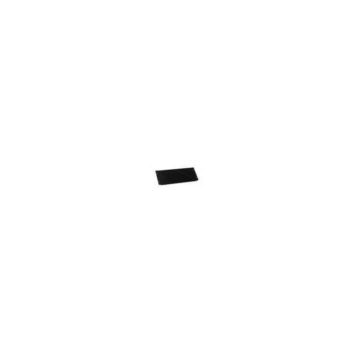 6U Black Flanged Rack Panel