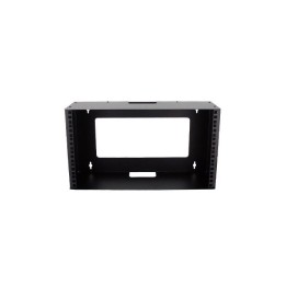 6U Mount Wall Bracket with Square Hole Hinged Rails