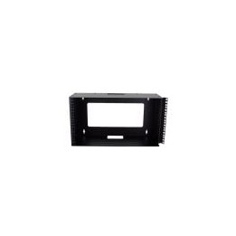 6U Mount Wall Bracket with Square Hole Hinged Rails
