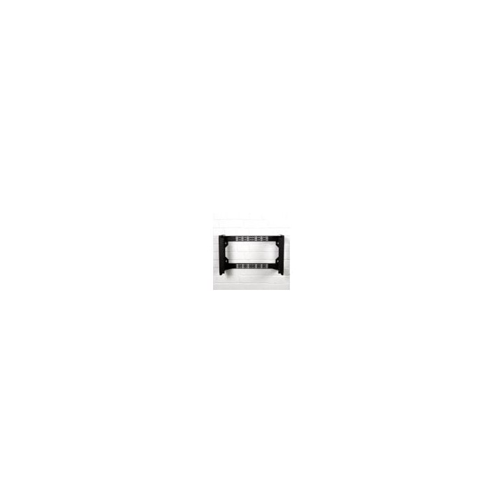 6U Shallow Wall Mount Rack with Removable Outer Shell and M6 Rails