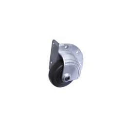 75mm Heavy Duty Zinc Outrigger Corner Castor with Black Wheel
