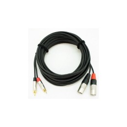 8000mm Rean Dual Signal RCA Phono XLR Signal Lead