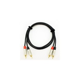 8000mm Rean Dual Signal RCA Phono Red/White Signal Lead
