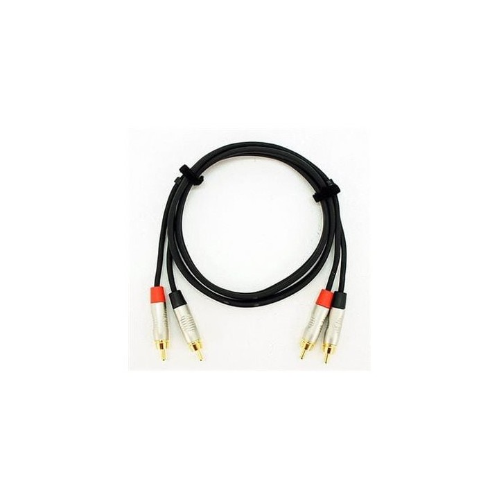 8000mm Rean Dual Signal RCA Phono Red/White Signal Lead
