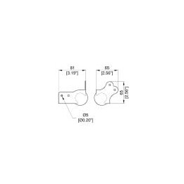 81mm High PennBrite Brace Ball Corner with 4.5mm Radius