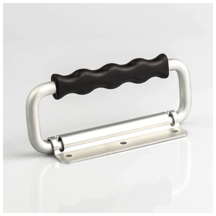 Aluminium Un-Sprung Surface Mount Chest Handle with Moulded Grip
