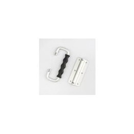 Aluminium Un-Sprung Surface Mount Chest Handle with Moulded Grip
