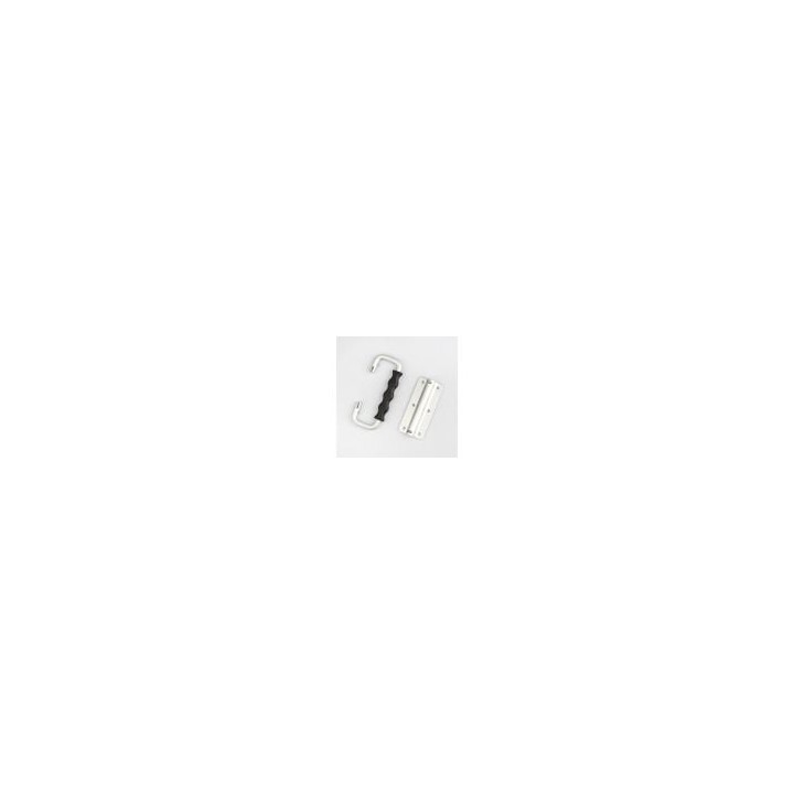 Aluminium Un-Sprung Surface Mount Chest Handle with Moulded Grip