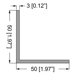 Angle Extrusion / Rack Shelf Support - 4m Long