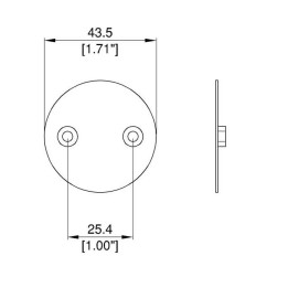 Backplate for R1436 Single Point Anchor Plate