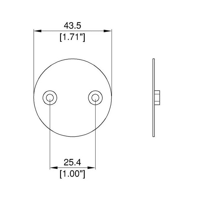 Backplate for R1436 Single Point Anchor Plate