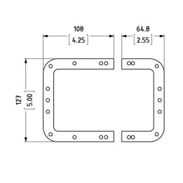 Backplate for Large Recessed Latches
