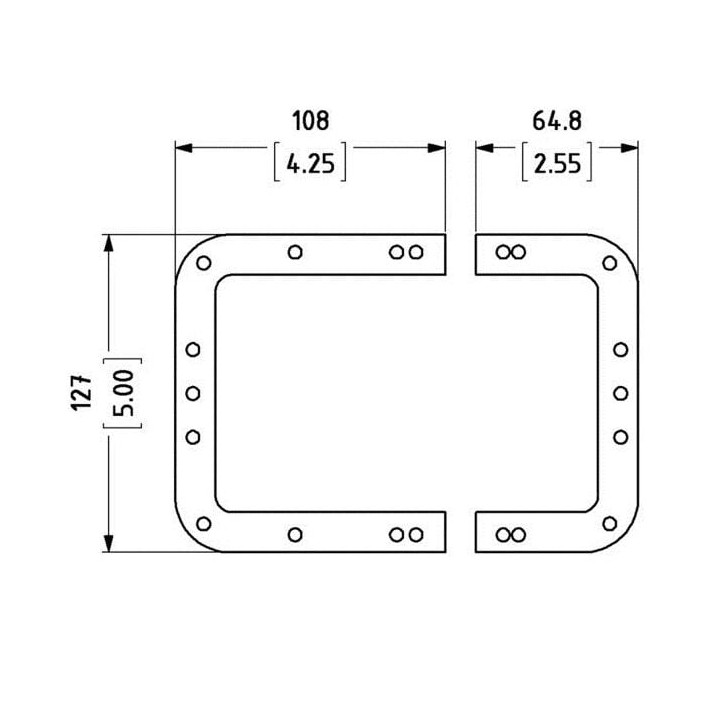 Backplate for Large Recessed Latches
