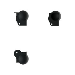 Black Brace Ball Corner with 0.8mm Radius
