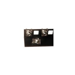 Black Clip Nuts for Rack Rails with M6 Thread