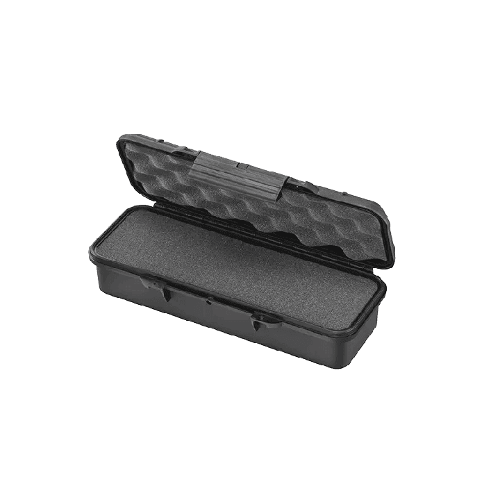 Black, cubed foam, INT 291x91xH65(13,5+51,5)mm, EXT 308x127xH71mm, 0,36kg, 1,6L