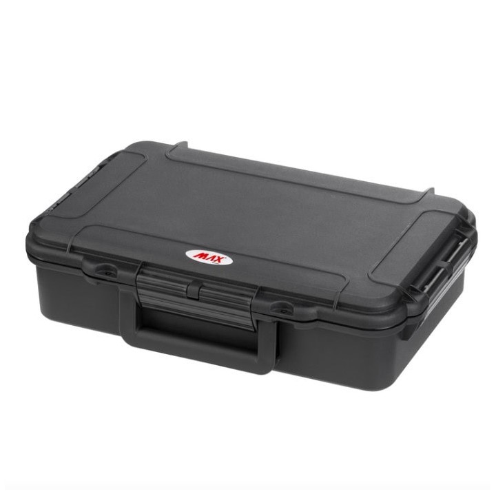 Black, cubed foam, INT 316x195xH81(16+65)mm, EXT 350x230xH86mm, 0,58kg, 4,99L