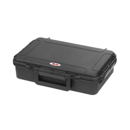 Black, cubed foam, INT 316x195xH81(16+65)mm, EXT 350x230xH86mm, 0,58kg, 4,99L