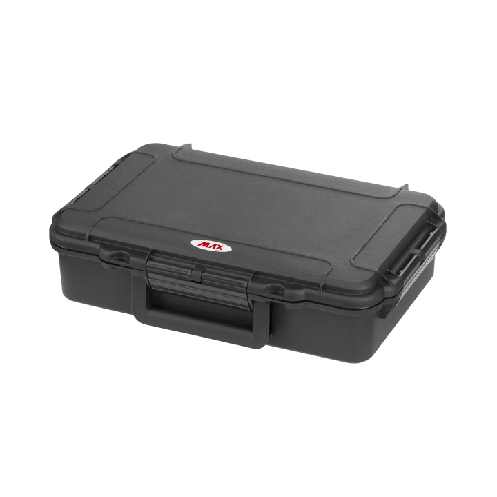 Black, cubed foam, INT 316x195xH81(16+65)mm, EXT 350x230xH86mm, 0,58kg, 4,99L