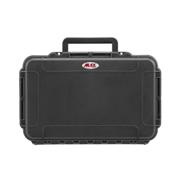 Black, cubed foam, INT 316x195xH81(16+65)mm, EXT 350x230xH86mm, 0,58kg, 4,99L