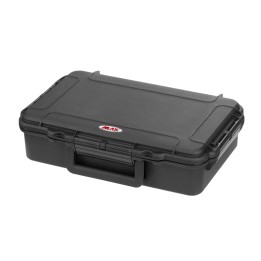 Black, cubed foam, INT 316x195xH81(16+65)mm, EXT 350x230xH86mm, 0,58kg, 4,99L