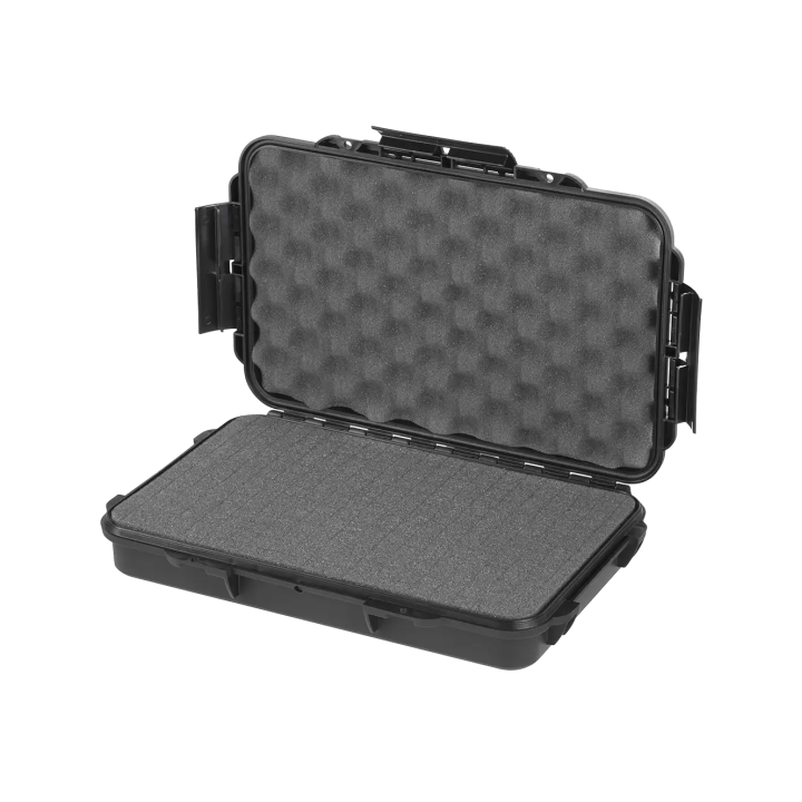 Black, cubed foams, INT 316x195xH53(16+37)mm, EXT 350x230xH59mm, 0,52kg, 3,26L