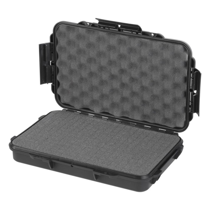 Black, cubed foams, INT 316x195xH53(16+37)mm, EXT 350x230xH59mm, 0,52kg, 3,26L