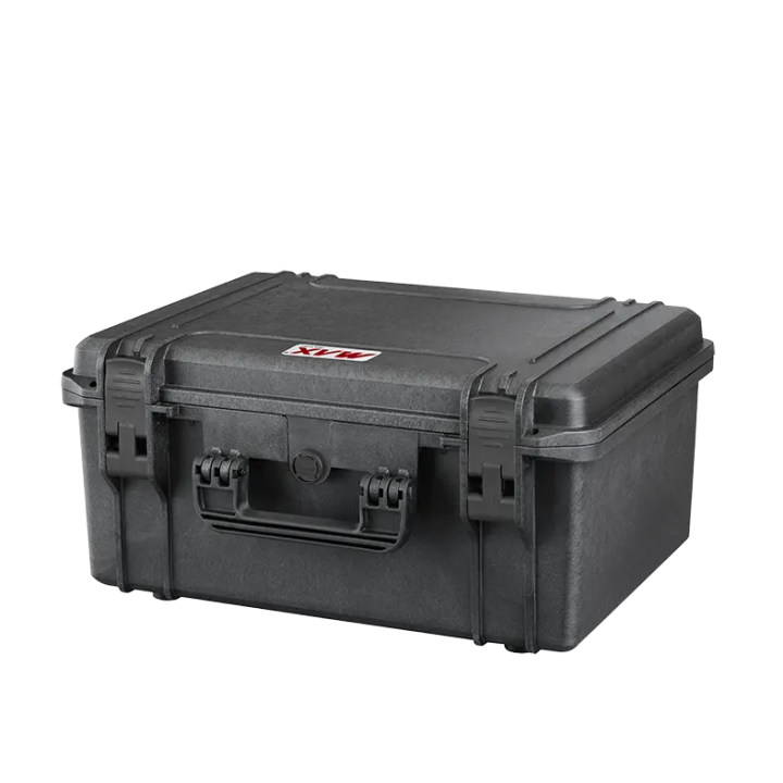 Black, cubed foams, INT 465x335xH220(40+180)mm, EXT 502x415xH246mm, 3,96kg, 34,27L