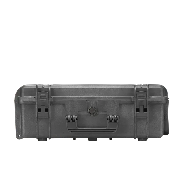 Black, cubed foams, INT 538x405xH190(50+140)mm, EXT 594x473xH215mm, 5,38kg, 41,4L