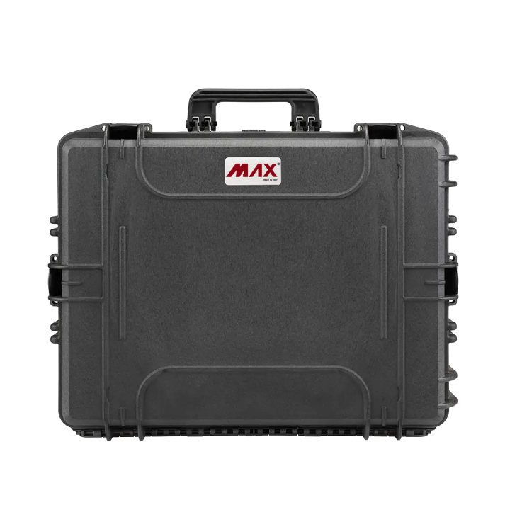 Black, cubed foams, INT 538x405xH190(50+140)mm, EXT 594x473xH215mm, 5,38kg, 41,4L