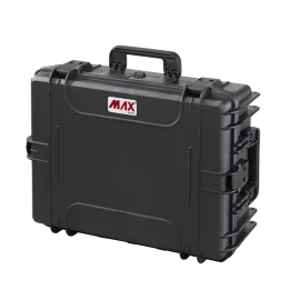Black, cubed foams, INT 538x405xH190(50+140)mm, EXT 594x473xH215mm, 5,38kg, 41,4L