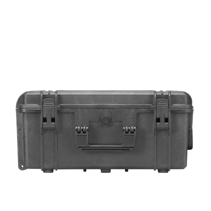 Black, cubed foams, INT 538x405xH245(50+195)mm, EXT 594x473xH270mm, 6,14kg, 53,38L