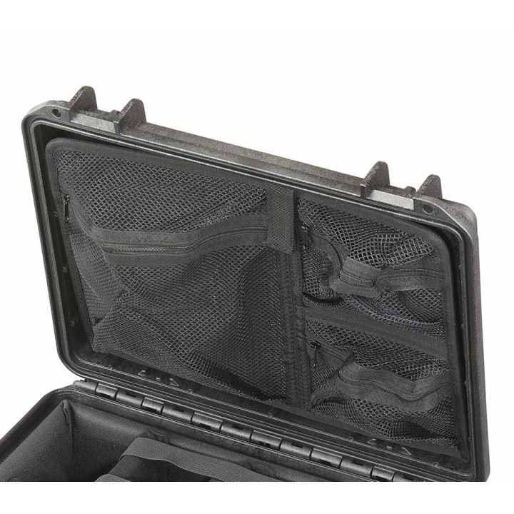 Black, Document pouch with lid organizer for MAX380