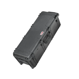 Black, cubed foam, INT 1100x370xH330(45+285)mm, EXT 1177x450xH348mm, 13,3kg, 130L