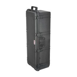 Black, cubed foam, INT 1100x370xH330(45+285)mm, EXT 1177x450xH348mm, 13,3kg, 130L