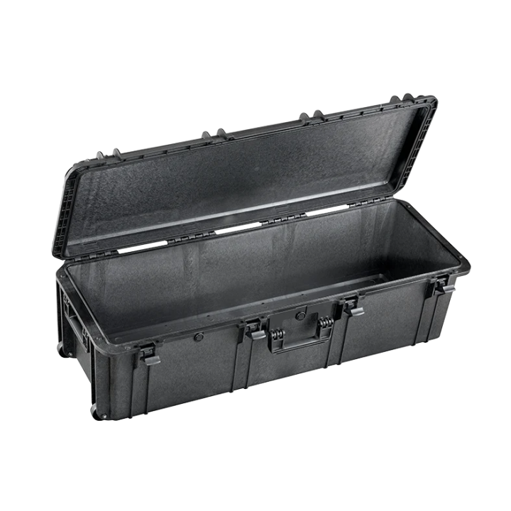 Black, empty, INT 1100x370xH330(45+285)mm, EXT 1177x450xH348mm, 11kg, 130L
