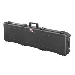 Black, cubed foams, INT 1350x370xH150(45+105)mm, EXT 1420x440xH168mm, 9,45kg, 75L