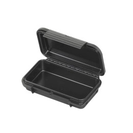 Black, empty, INT 157x115xH41(12+29)mm, EXT 175x115xH47mm, 0,14kg, 0,527L