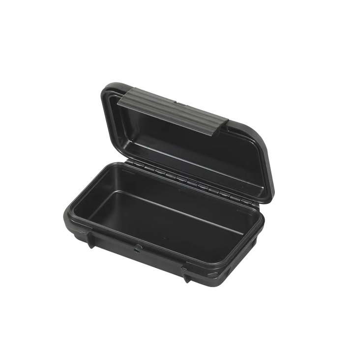 Black, empty, INT 157x115xH41(12+29)mm, EXT 175x115xH47mm, 0,14kg, 0,527L