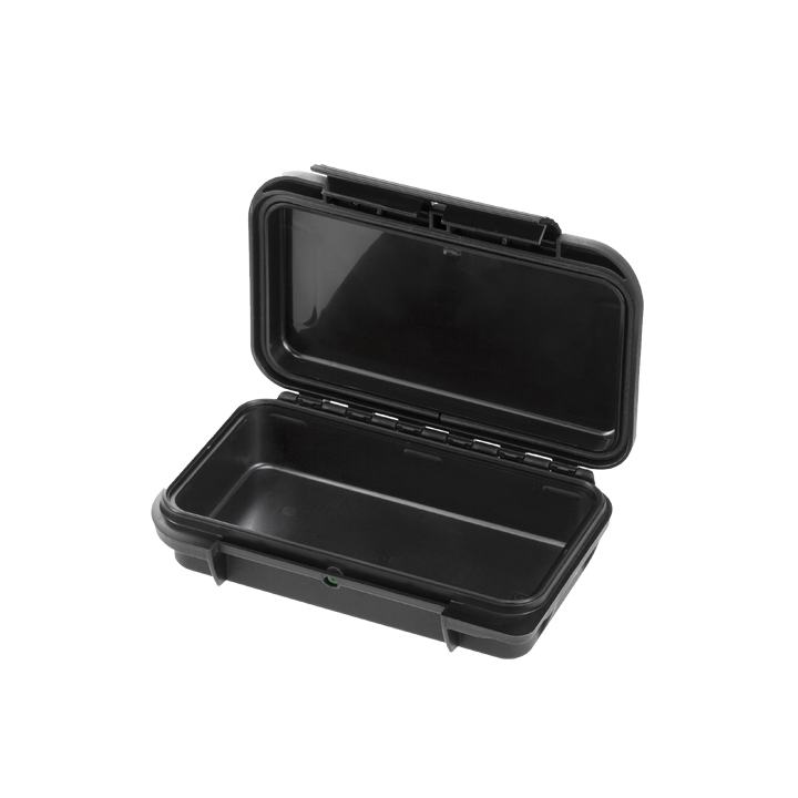 Black, empty, INT 157x115xH41(12+29)mm, EXT 175x115xH47mm, 0,14kg, 0,527L