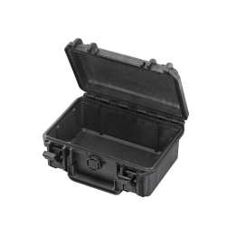 Black, empty, INT 200x125xH98(21,5+68,5)mm, EXT 234x173xH108,5mm, 0,54kg, 2,1L