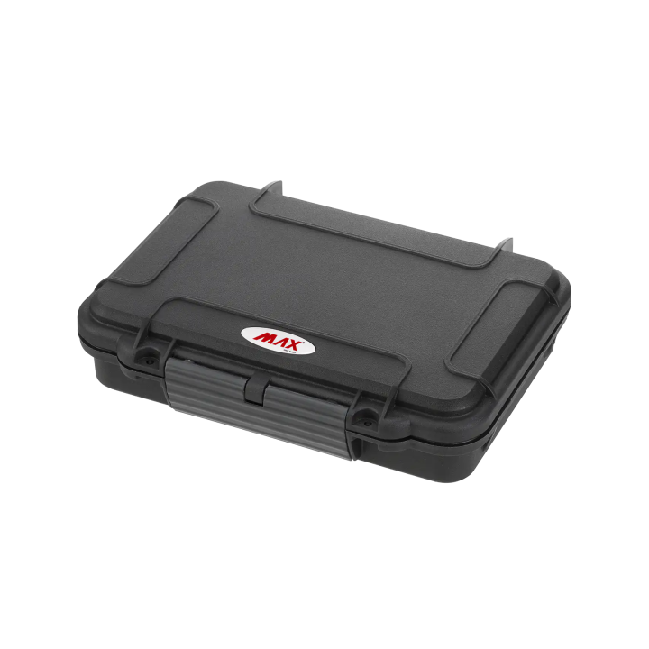 Black, empty, INT 212x82xH47(14+33)mm, EXT 230x175xH53mm, 0,26kg, 1,39L