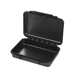 Black, empty, INT 212x82xH47(14+33)mm, EXT 230x175xH53mm, 0,26kg, 1,39L