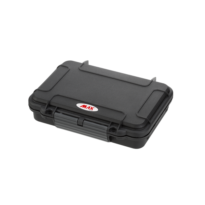 Black, empty, INT 212x82xH47(14+33)mm, EXT 230x175xH53mm, 0,26kg, 1,39L