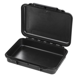 Black, empty, INT 212x82xH47(14+33)mm, EXT 230x175xH53mm, 0,26kg, 1,39L