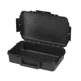 Black, empty, INT 316x195xH81(16+65)mm, EXT 350x230xH86mm, 0,54kg, 4,99L
