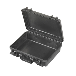 Black, empty, INT 380x270xH115(36+79)mm, EXT 414x345xH129mm, 2,1kg, 11,8L