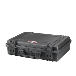 Black, cubed foams, INT 465x335xH125(40+85)mm, EXT 502x415xH141mm, 2,9kg, 19,47L