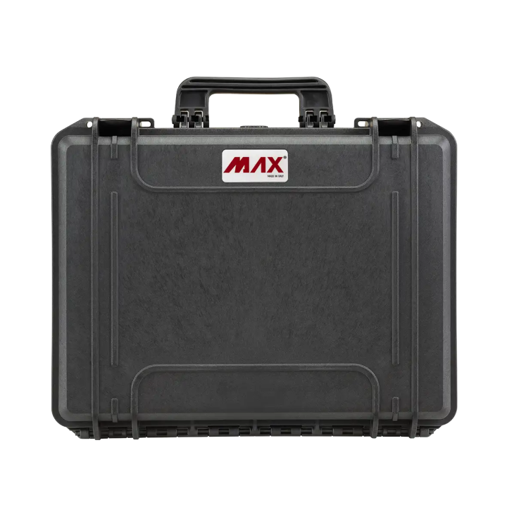 Black, cubed foams, INT 465x335xH125(40+85)mm, EXT 502x415xH141mm, 2,9kg, 19,47L